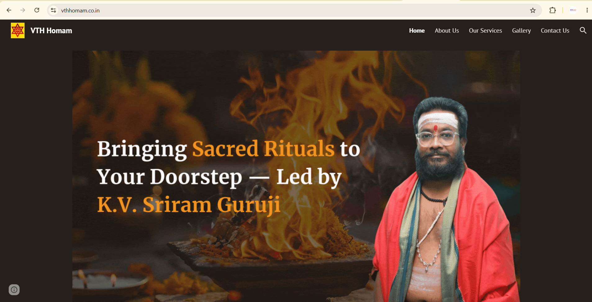 Spiritual website — vthhomam.co.in
