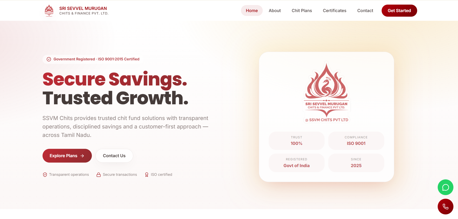 Finance website — ssvmchits.com
